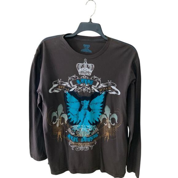 Cremieux Long Sleeve T-Shirt Womens L Long Sleeve Crewneck Graphic Pullover Tee - Picture 1 of 7